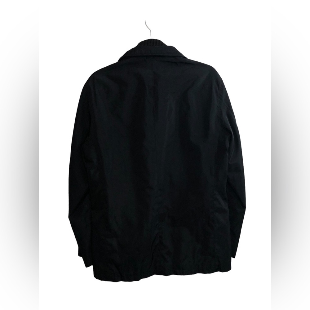 Black Saks Fifth Avenue Water Repellent Blazer Coat Jacket Mens Small Workwear - Picture 8 of 14
